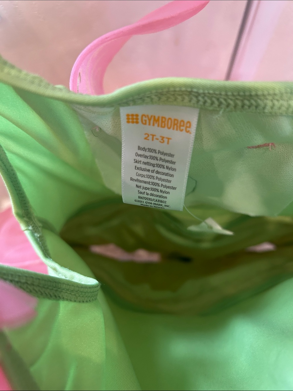 Gymboree Green and Pink Flower Tutu Dress - Picture 3 of 9